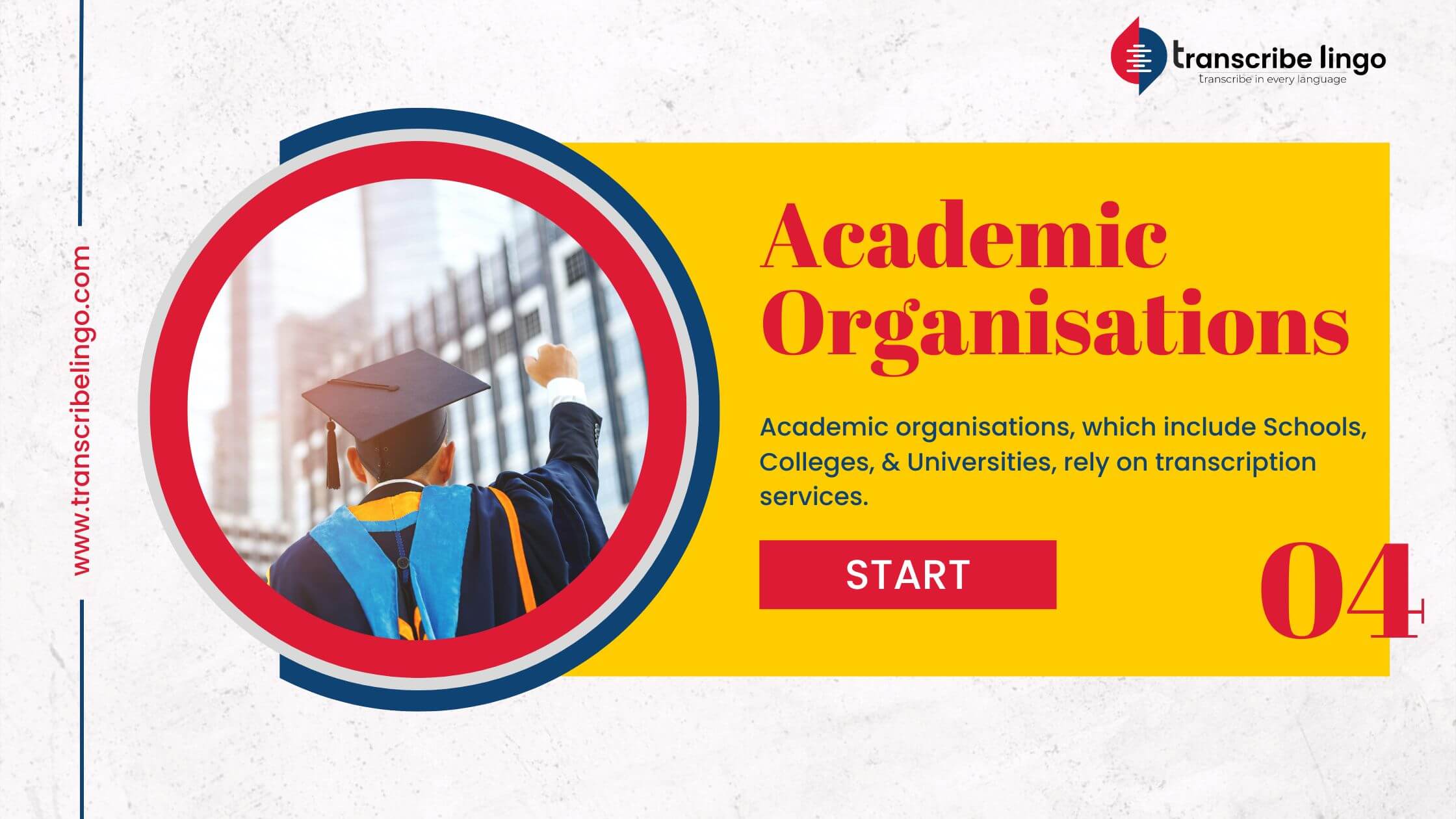 Academic transcription services for universities and research projects