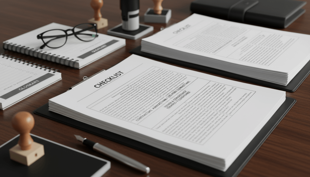 Court-ready legal document translation with consistent formatting and a terminology checklist