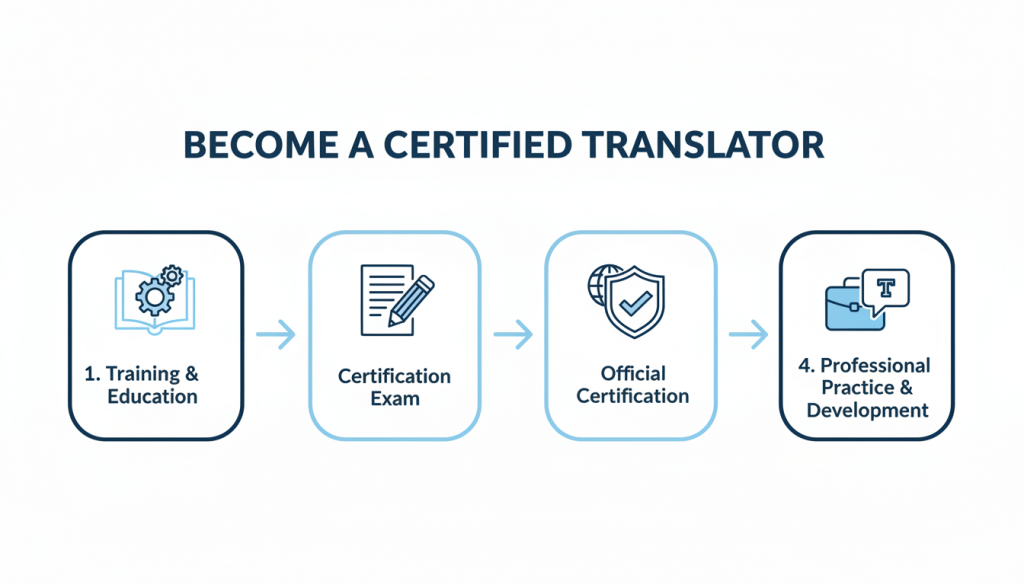Steps to become a certified translator