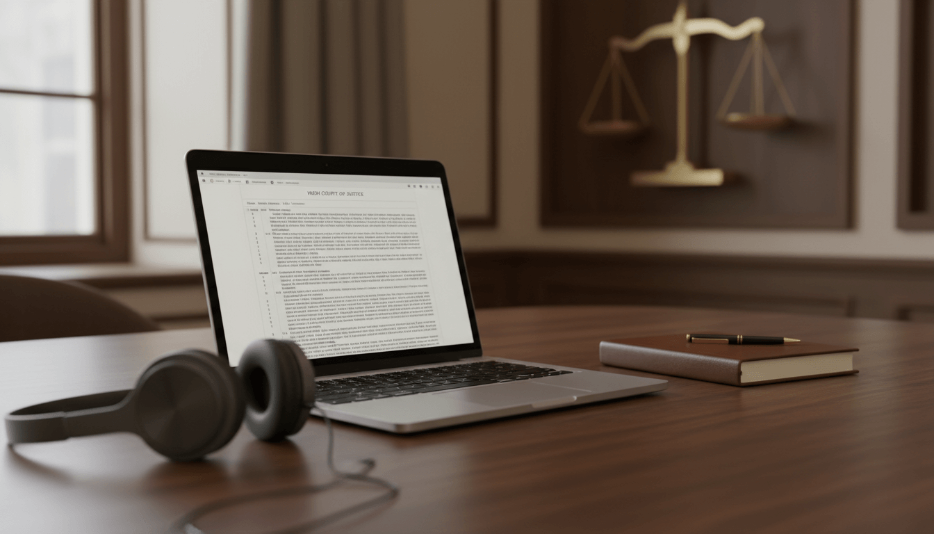 What Is Legal Transcription? Role, Use Cases and Required Skills