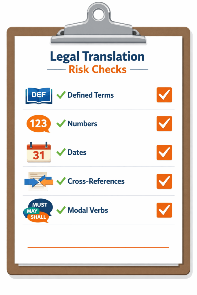 Legal translation checklist for avoiding costly errors