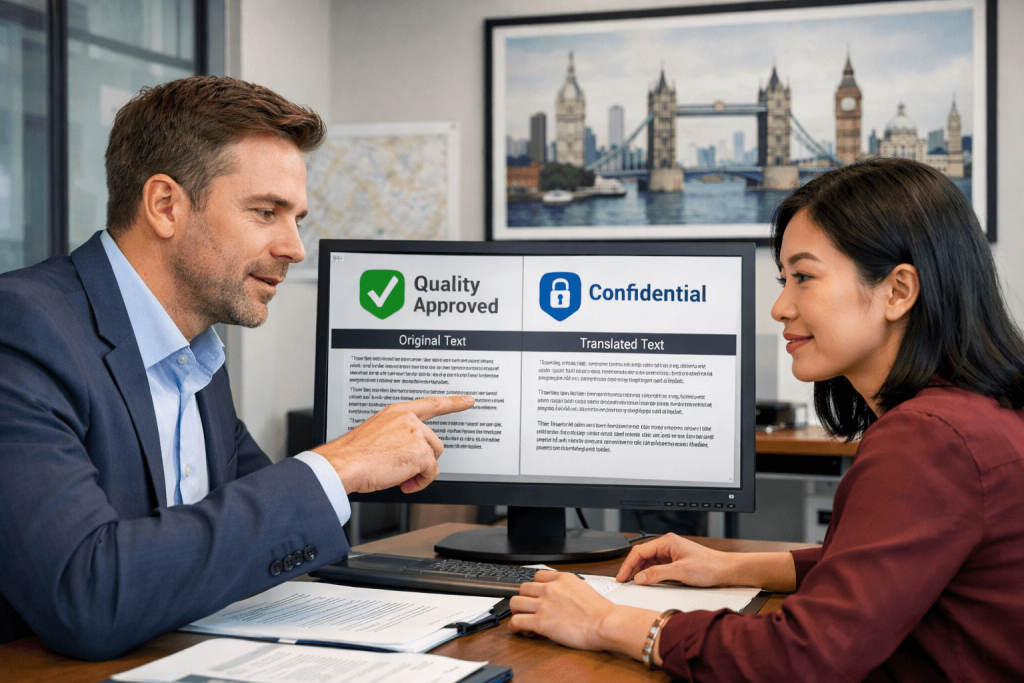 Managed translation workflow and quality assurance for London businesses.