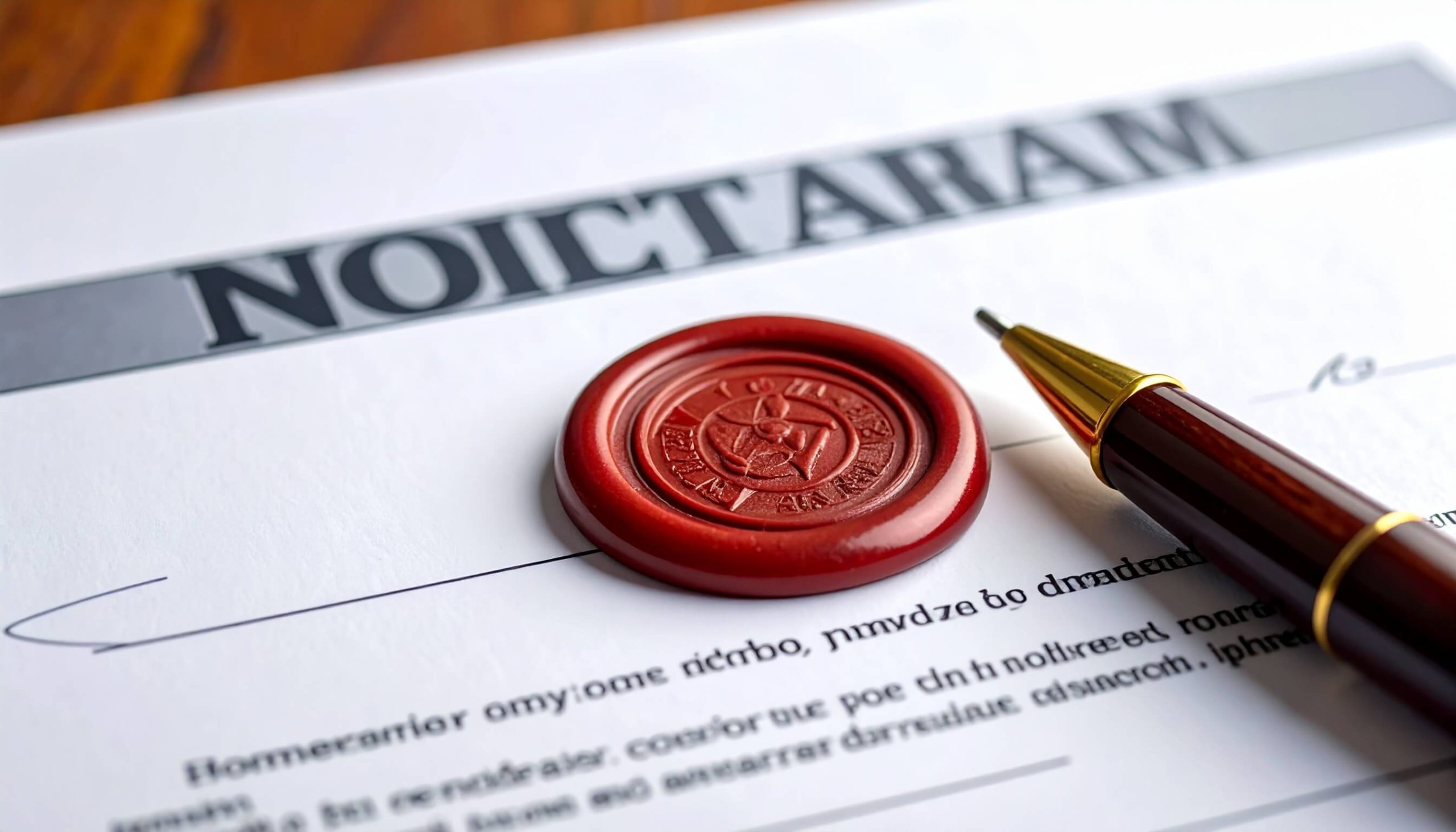 Notarized translation with official notary seal