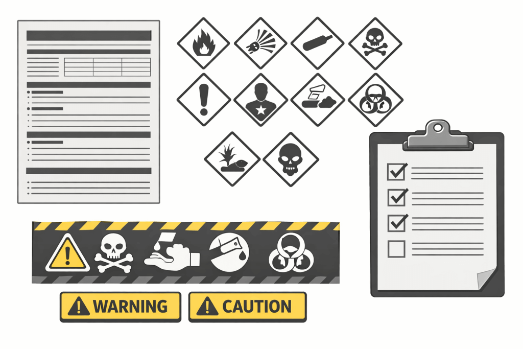Safety document technical translation for SDS and warning labels