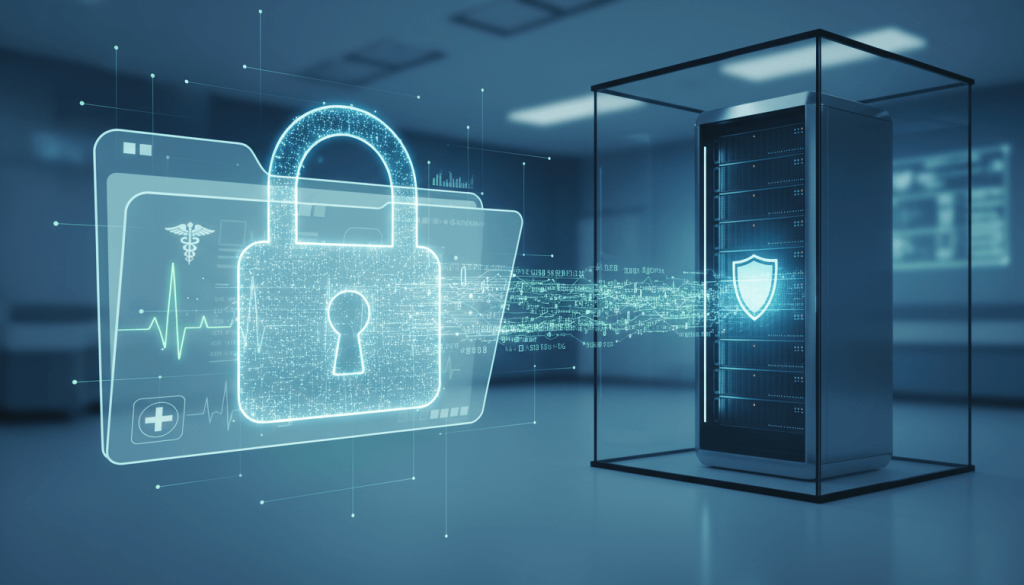 Secure handling of confidential patient information in medical transcription