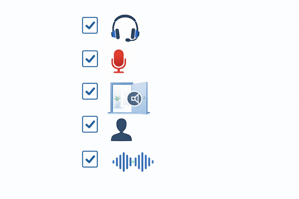 Simple audio setup to improve transcript accuracy