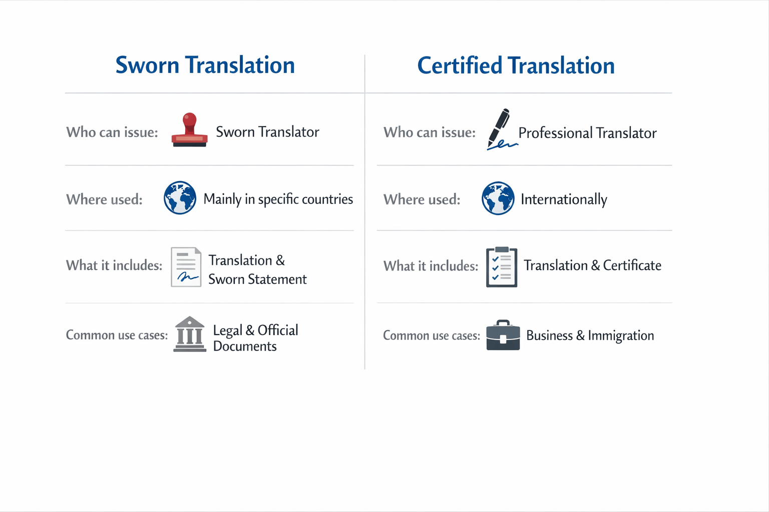 What Is a Sworn Translation and How Is It Different from a Certified Translation?