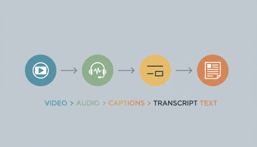 Tools and platforms used to edit transcripts and captions