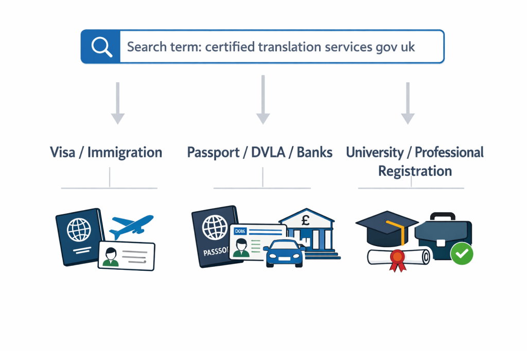 What people mean by certified translation services gov uk